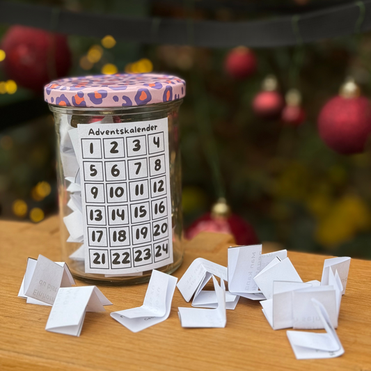 DIY | Adventskalender - Glas mit Botschaften